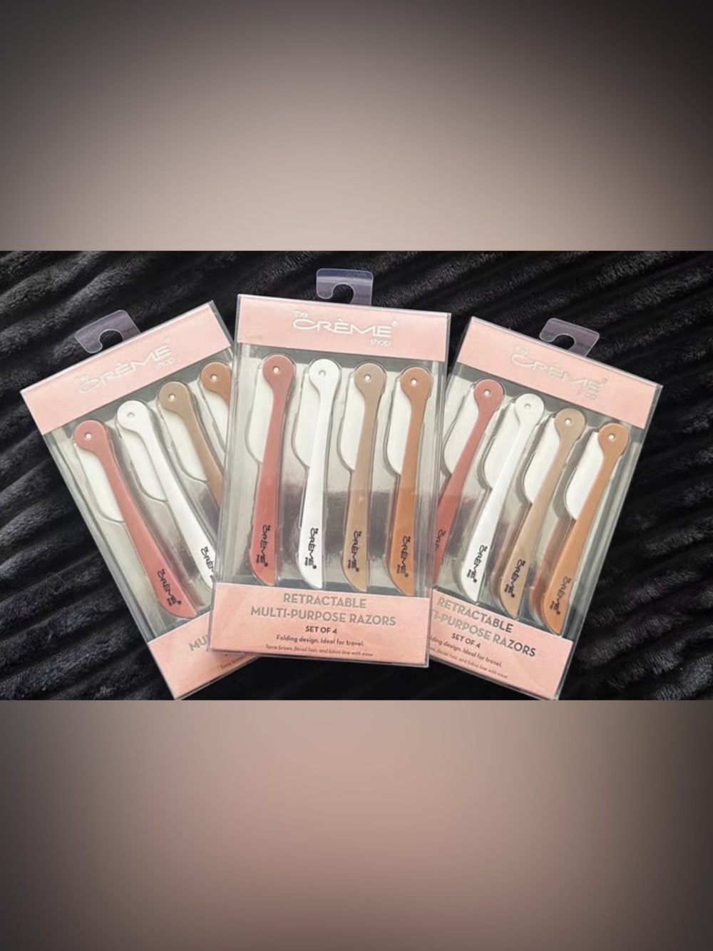 The crème shop razors 4 in the pack